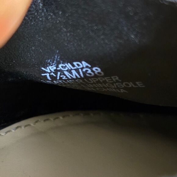 Vince Camuto Cilda Pointed Toe Slingback Flat Shoes Size 7.5M/38 Croc Embossed - Picture 8 of 8